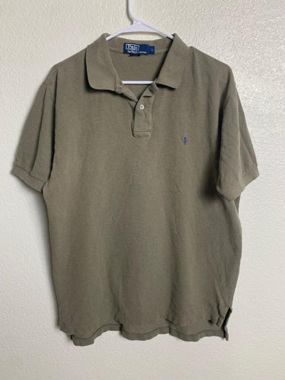 Vintage 90s Y2K Polo Ralph Lauren Bolivia Polo Shirt Mens L Olive Khaki Green